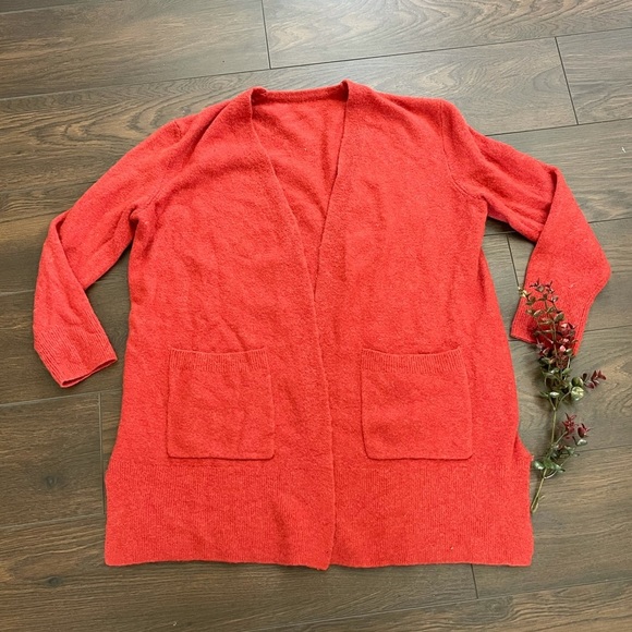 Madewell rust color open cardigan - Picture 2 of 8